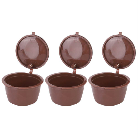 Set 5X Capsule Cafea SUPER TRENDS®, Reincarcabile, Compatibile Dolce Gusto, Maro [4]