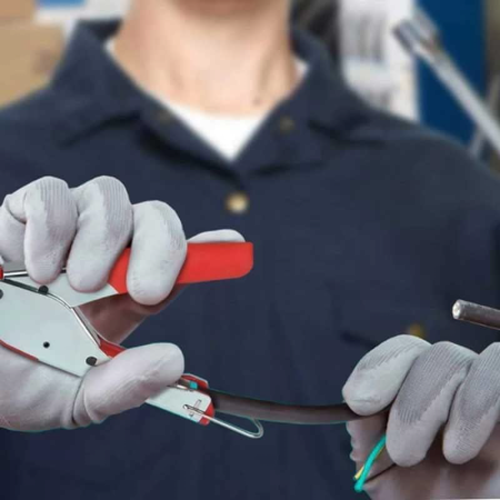 Set Cleste CATV Compresie si Stripper Dezizolat Cablu si 20 mufe F SUPER TRENDS®, pentru uz industrial (compatibil RG59, RG6) [5]