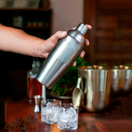 Set Cocktail Shaker Barman cu 6 piese SUPER TRENDS®, Inox, 750ml [5]