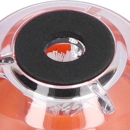 Set Colector de Praf Pentru Burghiu SUPER TRENDS®, Forma de Bol, Din PVC, cu Burete Antiderapant, 10x15x22 cm, Portocaliu [4]