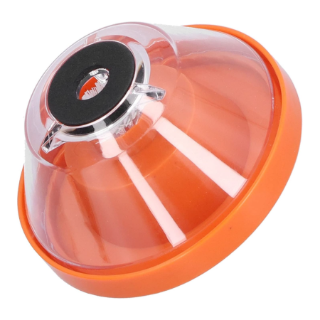 Scule & Unelte Bricolaj - Set Colector de Praf Pentru Burghiu SUPER TRENDS®, Forma de Bol, Din PVC, cu Burete Antiderapant, 10x15x22 cm, Portocaliu