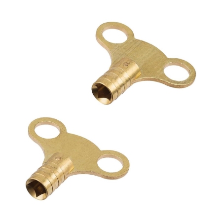 Set de 2 Chei Tubulare Patrate Pentru Aerisire Calorifer, Cap Fluture, Auriu [1]