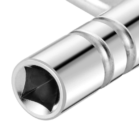 Set de 3 Chei Pentru Acordat Tobe SUPER TRENDS®, Accesorii Tobe si Percutie, Metal, Argintiu [4]