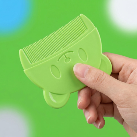 Set Perie De Baie Si Pieptan Bebelusi SUPER TRENDS® Din Silicon Moale, Perie Si Pieptan Bebe Cu Maner Ergonomic, Perie Si Piapten Bebelusi Pentru Indepartarea Crustelor De Lapte, Set Ingrijire Bebelusi Verde Albastru, Set Ingrijire Bebe Hipoalergenic [6]