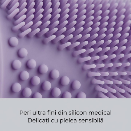 Set Perie De Baie Si Pieptan Bebelusi Super Trends® Din Silicon Moale, Perie Si Pieptan Bebe Pentru Indepartarea Crustelor De Lapte, Perie Si Piapten Bebelusi Cu Maner Ergonomic Antialunecare, Set Ingrijire Bebelusi Roz Violet, Set Ingrijire Bebe [17]