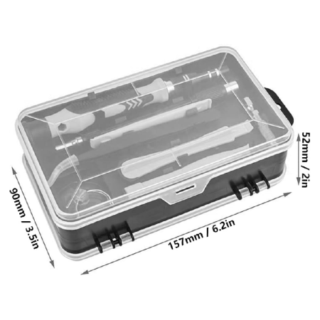 Set Surubelnite de Precizie SUPER TRENDS®, 115 in 1, Kit Magnetic de Reparatii Pentru Telefon, Tableta, Laptop, Xbox, Consola Jocuri, PC, Otel Crom-Vanadiu [3]