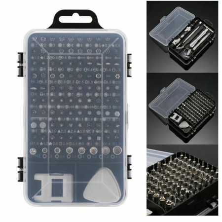 Set Surubelnite de Precizie SUPER TRENDS®, 115 in 1, Kit Magnetic de Reparatii Pentru Telefon, Tableta, Laptop, Xbox, Consola Jocuri, PC, Otel Crom-Vanadiu [6]