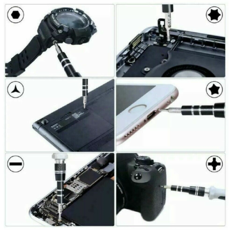Set Surubelnite de Precizie SUPER TRENDS®, 115 in 1, Kit Magnetic de Reparatii Pentru Telefon, Tableta, Laptop, Xbox, Consola Jocuri, PC, Otel Crom-Vanadiu [10]