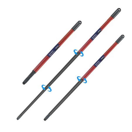 Set Tija Telescopica, Cap de Mop si 2 Buc Rezerva Mop SUPER TRENDS®, Compatibile cu Vileda Easy Wring/ Turbo / Ultraspin, Multicolor [4]