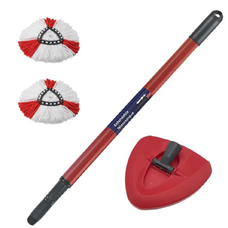 Produse - Set Tija Telescopica, Cap de Mop si 2 Buc Rezerva Mop SUPER TRENDS®, Compatibile cu Vileda Easy Wring/ Turbo / Ultraspin, Multicolor
