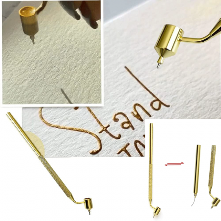 Stilou din Aluminiu Pentru Reparare Vopsea Profesional SUPER TRENDS®, Varf Fin 0.5 mm, Retusarea Zgarieturilor Auto, Aplicator Precis Pentru Arta, Caligrafie, Proiecte DIY [6]