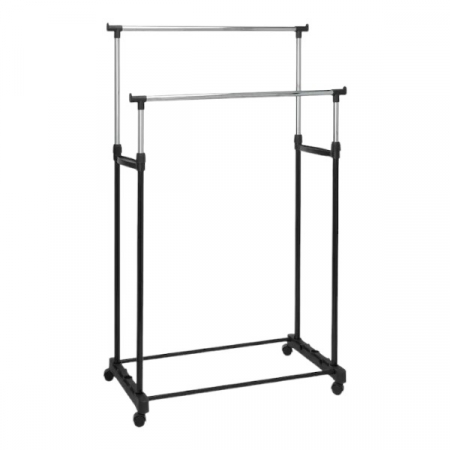 Produse - Suport Organizator Dublu PENDAN, Pentru Haine, Reglabil pe inaltime, 680x 40 (75-130), Maxim 30 Kg