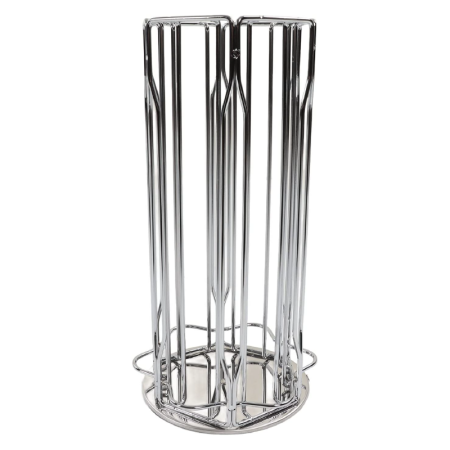 Suport Rotativ Pentru Capsule de Cafea Tip Nespresso, SUPER TRENDS®, Rotativ 360°, Capacitate 30 de Capsule, Argintiu [2]