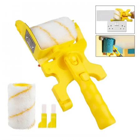 Trafalet Profesional SUPER TRENDS® Pentru Margini, Colturi, Delimitari, cu Rola de Rezerva, Doua Pensule, Material ABS [2]