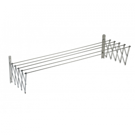 Produse - Uscator de Rufe Pliabil Din Aluminiu Premium SUPER TRENDS®, 5 Bare de Uscare, Latime bara 70 cm, Capacitate Uscare 6 m, Argintiu