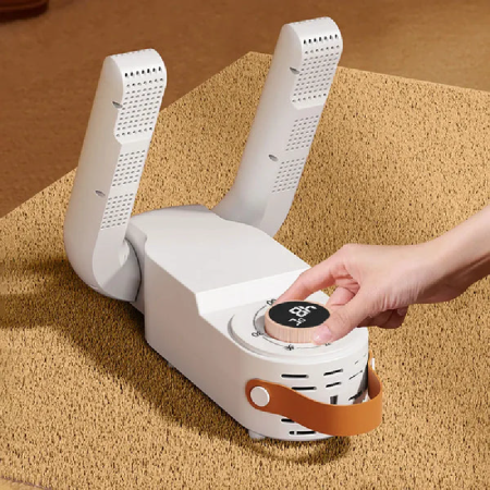 Uscator Electric Pentru Incaltaminte, Manusi, Sosete, SUPER TRENDS®, Pliabil si Retractabil, cu Sterilizare UV, Elimina Mirosurile, Aer Cald 360°, Alb [6]