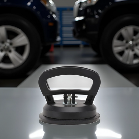 Ventuza Auto Profesionala SUPER TRENDS® Pentru Indreptat Tabla Caroserie sau Demontarea Panourilor, Baza Cauciuc, Negru [3]
