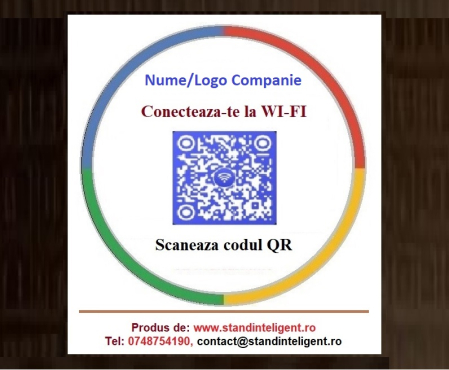 Produse - Sticker Autocolant QR  WI-FI – 10x10 cm