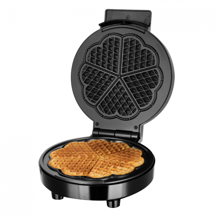 STARCREST Waffle Maker WM-1912, 1000W, 5 Waffles, Non-Stick Plates, Indicator Light, Black [1]