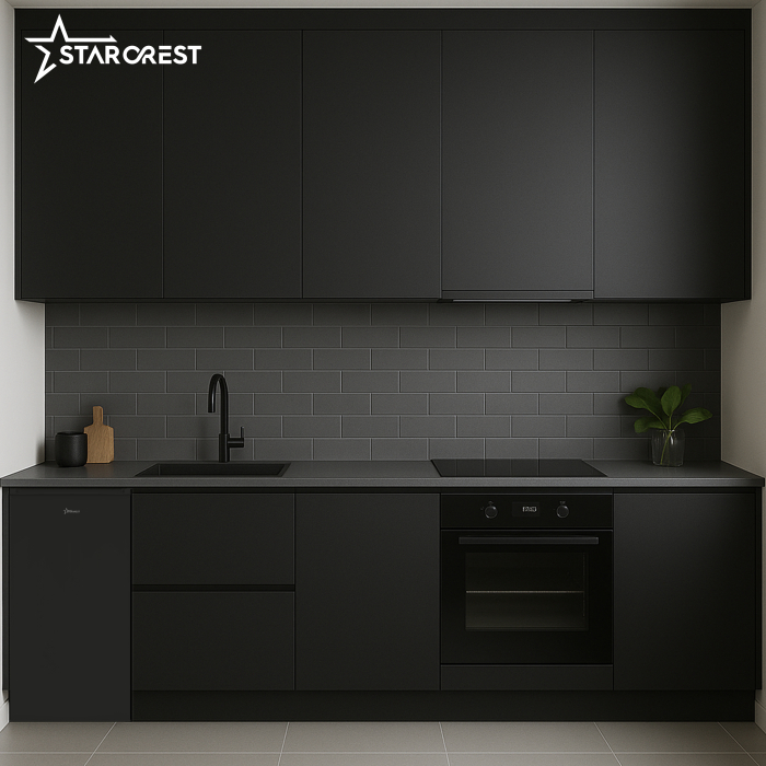 STARCREST Compact Single Door Refrigerator and Freezer SF-83BK-E, Class E, 83L Capacity, Interior Lighting, Ice Compartment, Height 85 cm, Black [6]