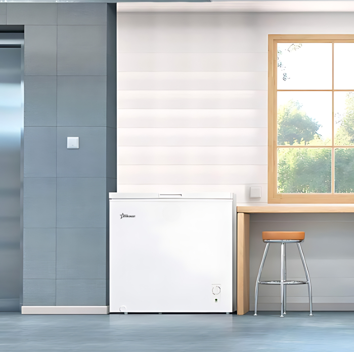 STARCREST chest freezer SCF-198WHE, class E, 198L capacity, convertible system – fridge function, adjustable thermostat, white [6]