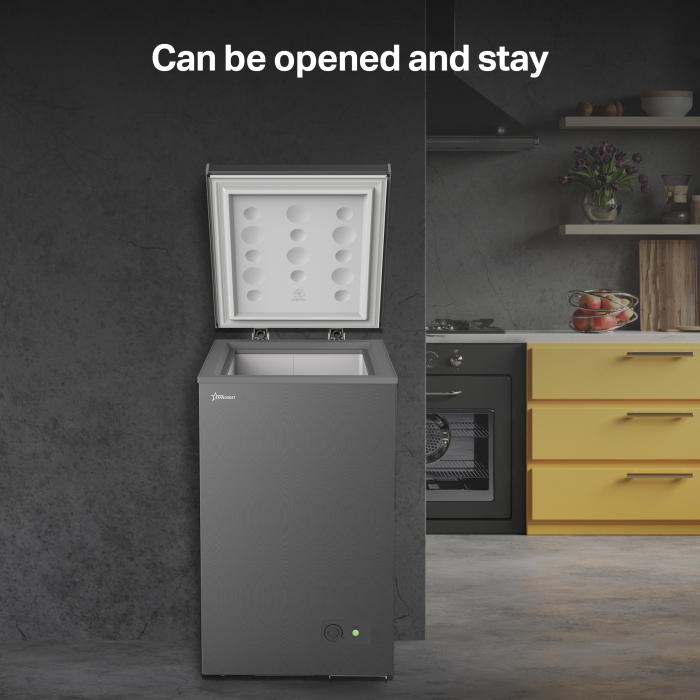 STARCREST chest freezer SCF-92SL-E, class E, 92L capacity, adjustable thermostat, grey [3]