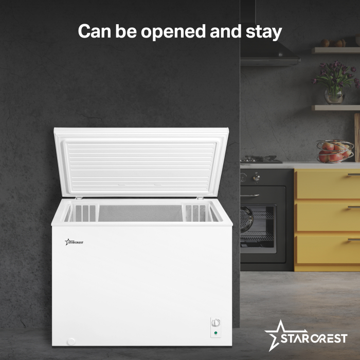 STARCREST Chest Freezer SCF-293WHE, Class E, 293L Capacity, Convertible System – Fridge Function, Adjustable Thermostat, White [3]