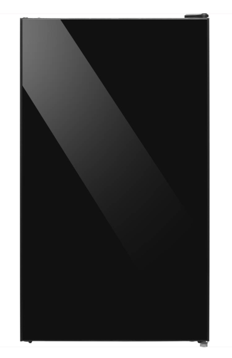 STARCREST Compact Single Door Refrigerator and Freezer SF-91GLS-BKE, Energy Class E, 91L Capacity, Interior Lighting, Height 83 cm, Black Glass [1]