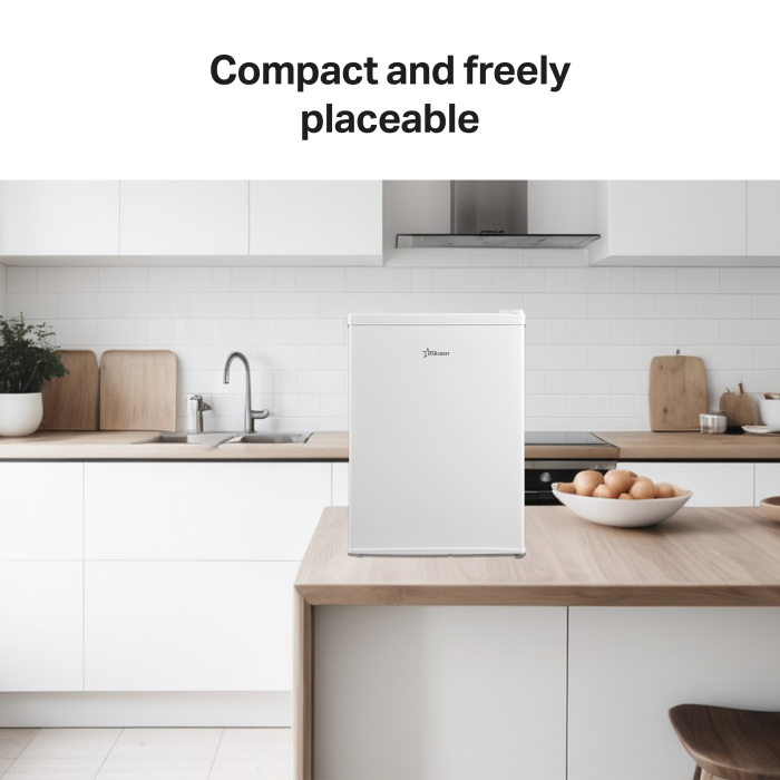 STARCREST Compact Single Door Refrigerator SF-660WHT, Class E, 66 L Capacity, H 63 cm, White [5]