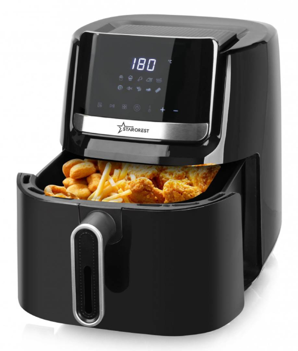 STARCREST, Digital Air Fryer SFR-6250BK, 1600 W, 6.5 Liters, Thermostat 80–200 °C, 10 Preset Programs, Black [1]