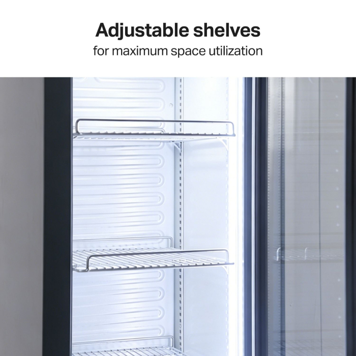 STARCREST Professional refrigerated display case SPS-150DC, 150 L, Lightbox, Temperature display, Digital control panel, LED lighting, H 188 cm [3]