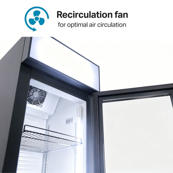 STARCREST Professional refrigerated display case SPS-150DC, 150 L, Lightbox, Temperature display, Digital control panel, LED lighting, H 188 cm [5]