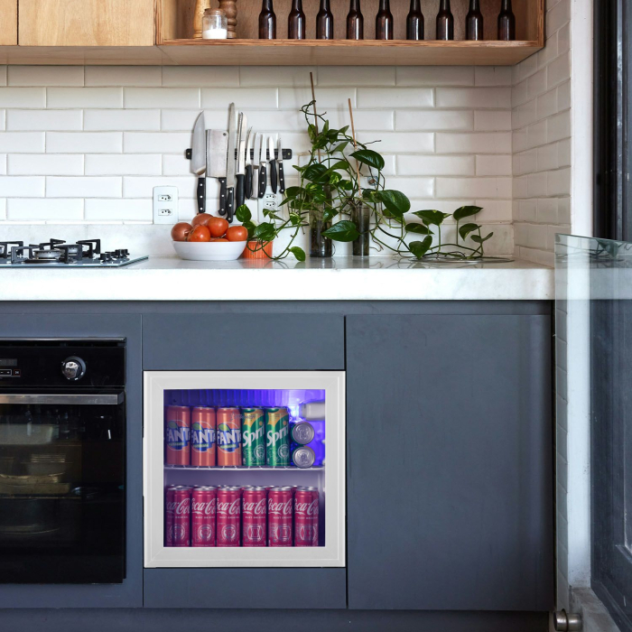 STARCREST Refrigerated Display Case SBC-51WHE, 46 L, Temperature Control, Glass Door, Height 48.8 cm, White [6]