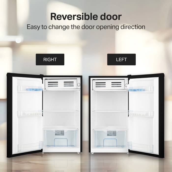 STARCREST Single Door Refrigerator SF-85BK-E, 85 L, Energy Class E, Interior Lighting, Ice Compartment, Height 82 cm, Black [4]