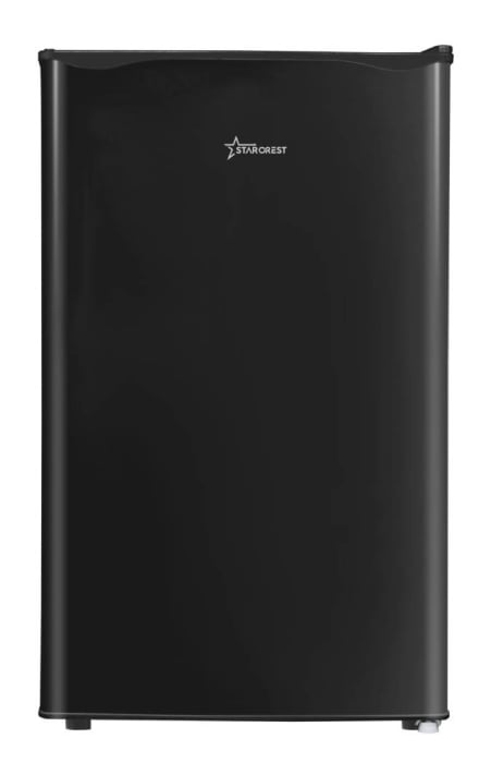 STARCREST Single Door Refrigerator SFL-92BKE, 92 L, Energy Class E, Interior Lighting, Height 83 cm, Black [1]