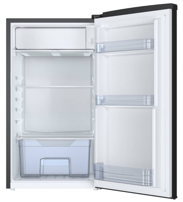 STARCREST Single Door Refrigerator SRF-86BK, Vintage Design, 85L, Energy Class E, Interior Lighting, Height 84 cm, Black [2]