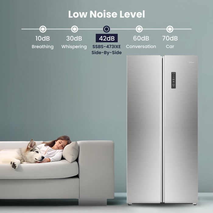 STARCREST SSBS-473IXE Side-by-Side Refrigerator, Energy Class E, No Frost, 473 L, 178.5 cm Height, Digital Display, Inverter Compressor, Stainless Steel [5]