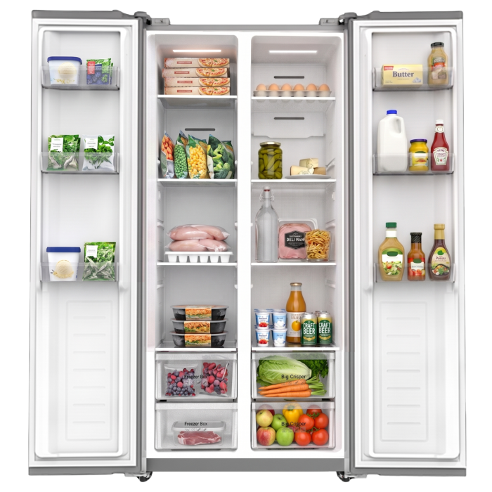 STARCREST SSBS-473IXE Side-by-Side Refrigerator, Energy Class E, No Frost, 473 L, 178.5 cm Height, Digital Display, Inverter Compressor, Stainless Steel [2]