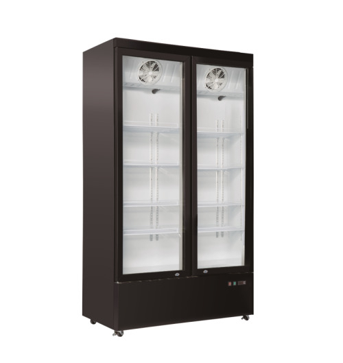 STARCREST Professional Double Door Refrigerated Display Case SPS-2D663, 630 L, 0-10℃, Temperature Display, Digital Control Panel, LED Lighting, H 212 cm [1]