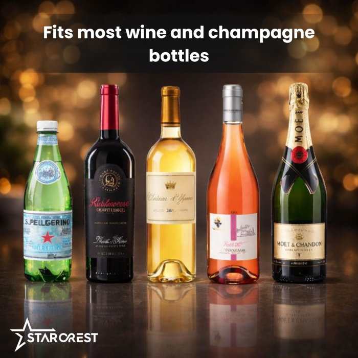 STARCREST SWN-1BT-RSV Wine cooler, Capacity 1 bottle, Adjustable temperature 5–15°C, LED display, Touch control, Gray [5]