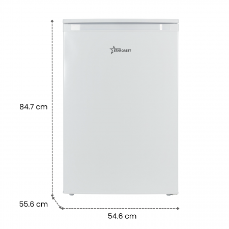 STARCREST Compact Single Door Refrigerator SF-115WHE, Class E, 115 L Capacity, Interior Lighting, H 84.7 cm, White [8]