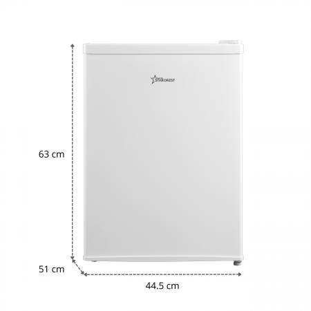 STARCREST Compact Single Door Refrigerator SF-660WHT, Class E, 66 L Capacity, H 63 cm, White [9]
