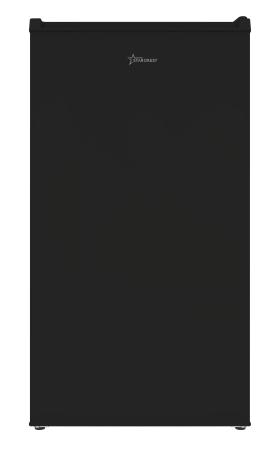 Single Door Refrigerators - STARCREST Compact Single Door Refrigerator and Freezer SF-83BK-E, Class E, 83L Capacity, Interior Lighting, Ice Compartment, Height 85 cm, Black