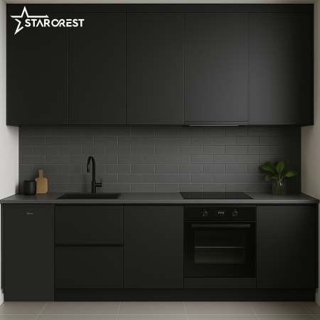 STARCREST Compact Single Door Refrigerator and Freezer SF-83BK-E, Class E, 83L Capacity, Interior Lighting, Ice Compartment, Height 85 cm, Black [5]