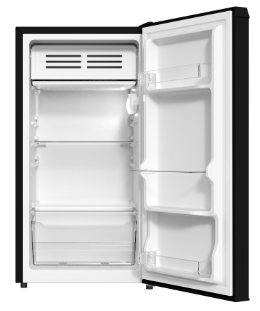 STARCREST Compact Single Door Refrigerator and Freezer SF-83BK-E, Class E, 83L Capacity, Interior Lighting, Ice Compartment, Height 85 cm, Black [1]