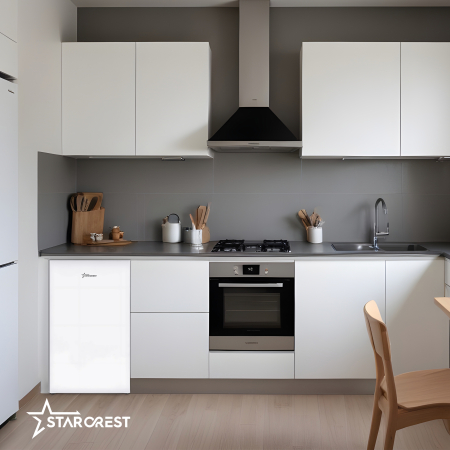 STARCREST Compact Single Door Refrigerator and Freezer SF-83WHE, Class E, 83L capacity, interior lighting, ice compartment, height 85 cm, white [4]