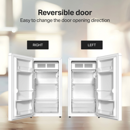 STARCREST Single Door Refrigerator SF-85SL-E, Energy Class E, 85L Capacity, Interior Lighting, Ice Compartment, Height 82 cm, Grey [7]