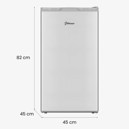 STARCREST Single Door Refrigerator SF-85SL-E, Energy Class E, 85L Capacity, Interior Lighting, Ice Compartment, Height 82 cm, Grey [8]