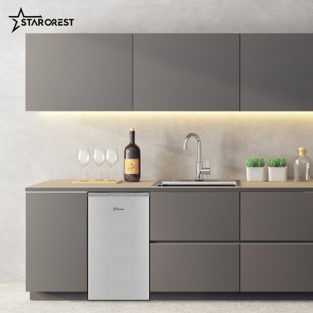 STARCREST Single Door Refrigerator SF-85SL-E, Energy Class E, 85L Capacity, Interior Lighting, Ice Compartment, Height 82 cm, Grey [4]