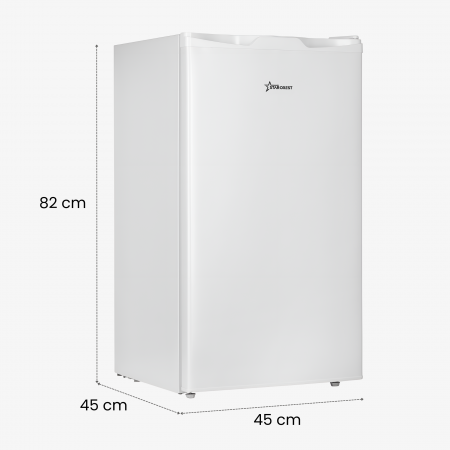 STARCREST Single Door Refrigerator SF-85WH-E, 85 L, Energy Class E, Interior Lighting, Ice Compartment, Height 82 cm, White [9]
